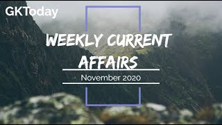 November 2020 current affairs in English | Week 3 screenshot 1