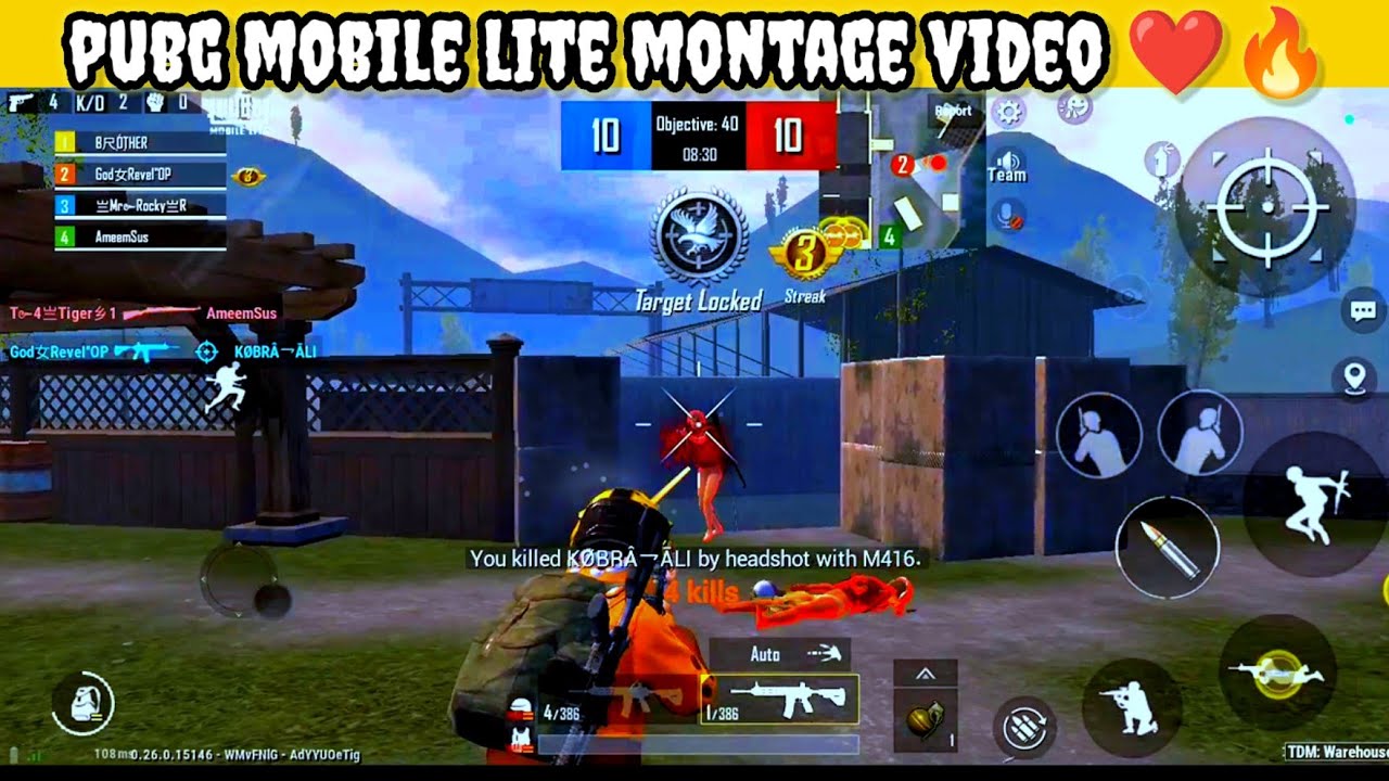 pubg mobile lite montage video 