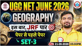 UGC NET Geography 2026 | UGC NET Geography Practice Set 03 | UGC NET Geography PYQs