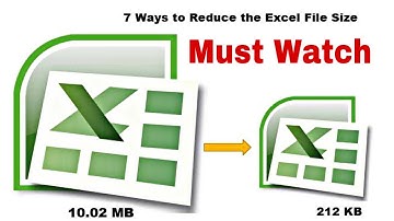 How to Reduce Size of Excel Files - how to reduce excel file size without deleting data