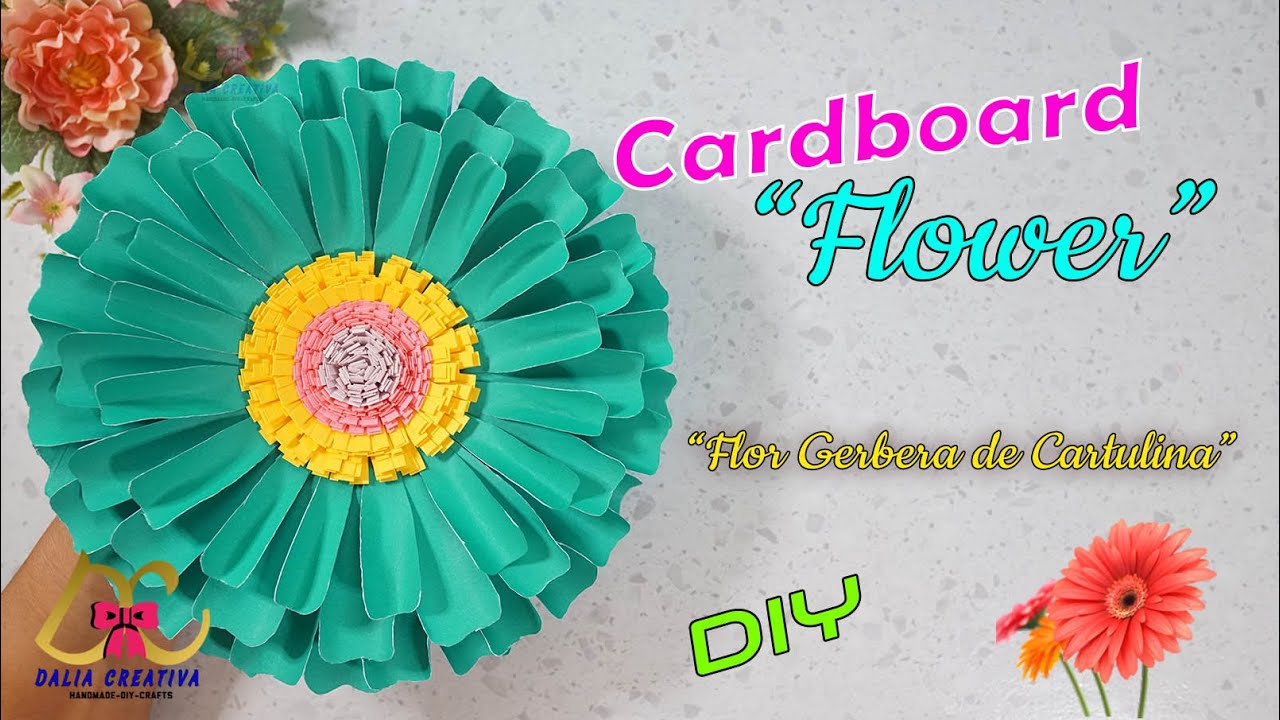 Como hacer flores en cartulina