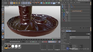 RealFlow | Cinema 4D 2.5: Mesher - Material Blending by Emitter Weights
