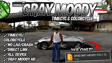 [3KB] Gray Moody Graphics Mod For GTA San Andreas Android | Timecyc & Colorcycle✓ #gtasanandreas 