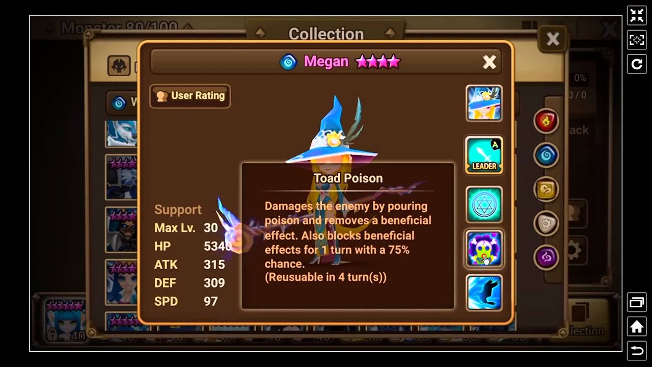 Summoners War : Water Mystic Witch (Megan) - Review and Runas