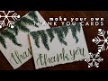 DIY Holiday Thank You Cards | learn simple calligraphy