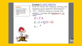 Celebrity Algebra 2: 4.4 Notes: Example 7 - Real World Use of Complex Numbers Profile