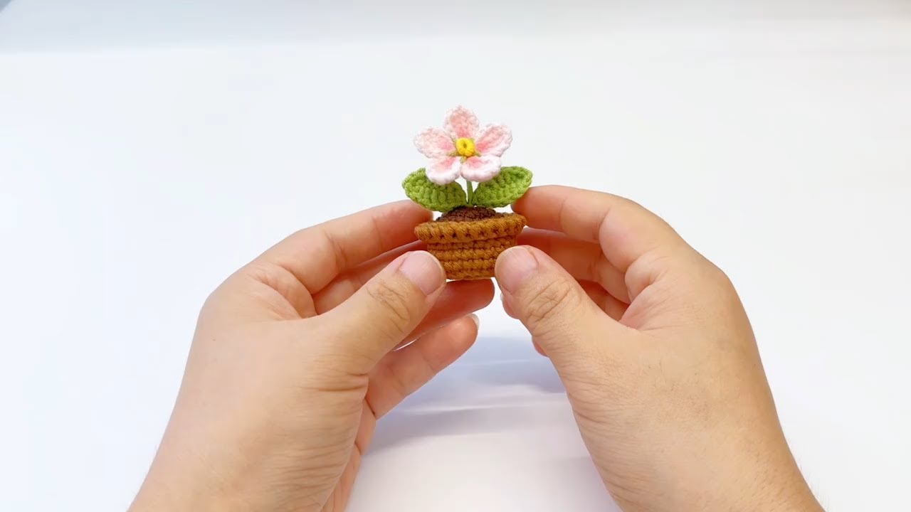 DIY Mini Crochet Flower Pot  Charming Home Decor