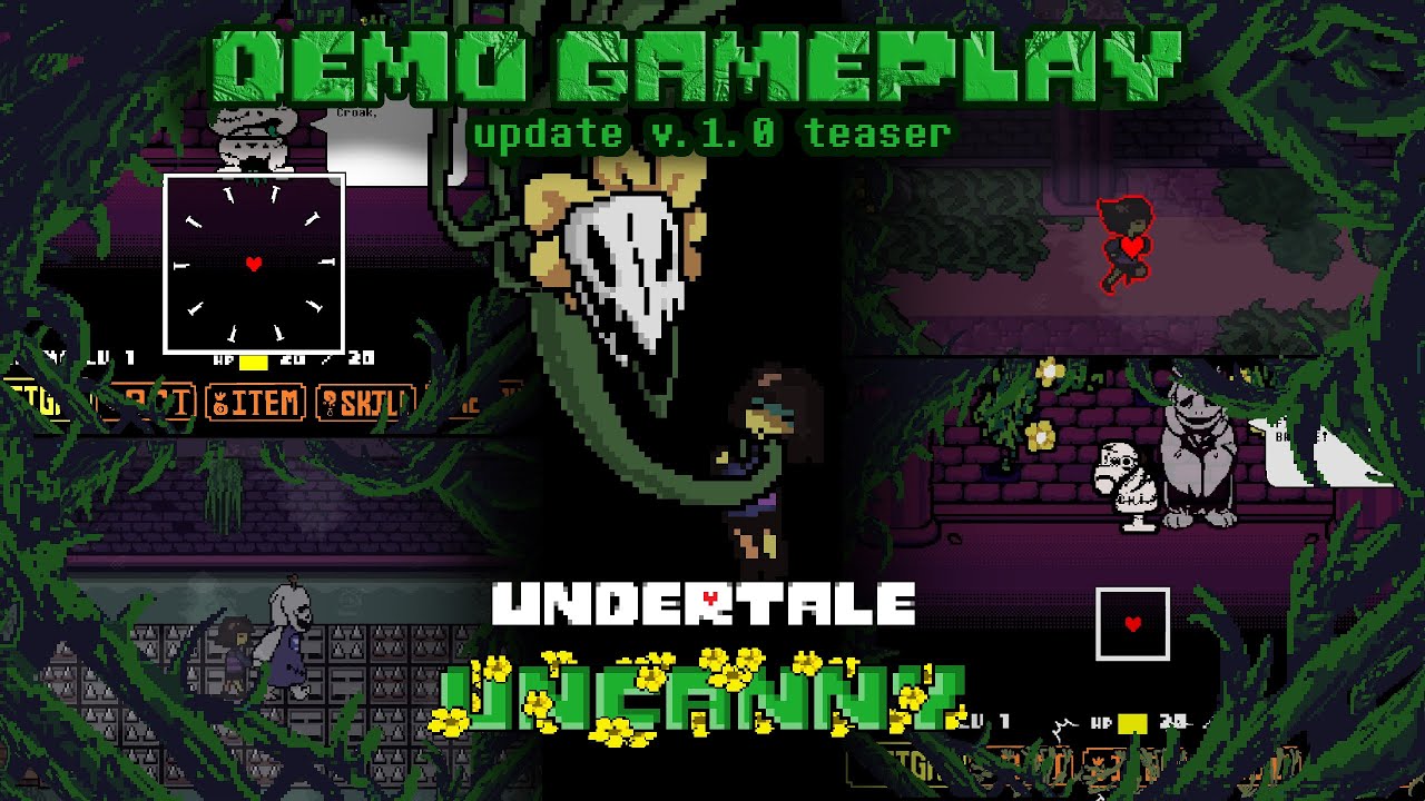 UNDERTALE: UNCANNY - Demo gameplay. Update V1.0 teaser