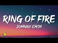 Capture de la vidéo Johnny Cash - Ring Of Fire (Lyrics)