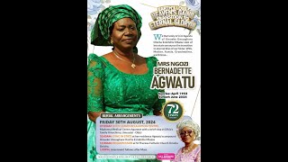 Late Mrs Ngozi Bernadette Agwatu