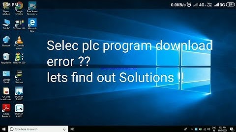 Selec plc program download error solution
