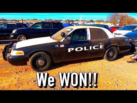 We Won a Copart $1250 2009 Ford Crown Vic Police Car with 62K Miles!!!