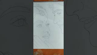 radhakrishna outlinedrawing#worship#art#painting#ytshorts#shorts#sumellika#mallikasingh#sumedh#love