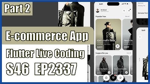 [Flutter] Flutter Live Coding EP2337 (E-commerce-App UI Part 2)