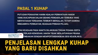 Detail Pasal-Pasal KUHAP Baru Usai Disahkan DPR