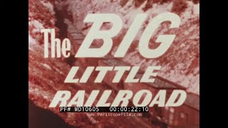 " THE BIG LITTLE RAILROAD "  1948 JERSEY CENTRAL RAILROAD PROMO FILM   NEW YORK / NEW JERSEY MD10605