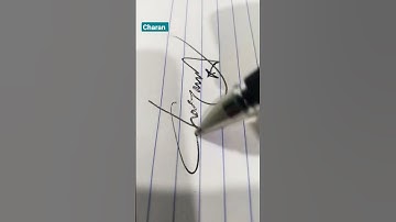 Charan name signature ideas #shorts #calligraphy #artist #art