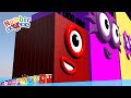 Looking for numberblocks cube from 1 to 1331 vs 1 million to 1331 billion huge standing tall number