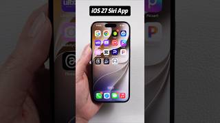 Primo sguardo all’app Siri su iOS 27: la nuova Siri con IA è incredibile! #ios27 #shorts