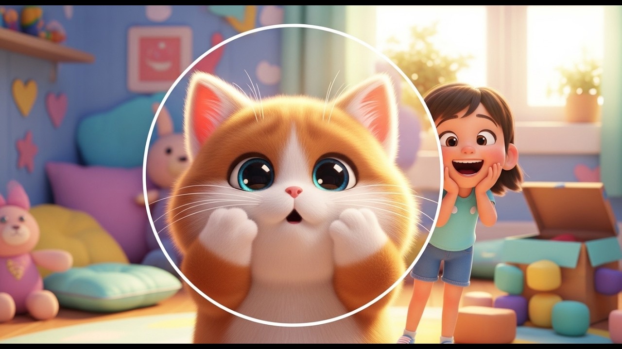 Peekaboo Challenge with Mia’s Kitten – Funny, Amazing & Shocked! | Cute Hide and Seek Song for Kids