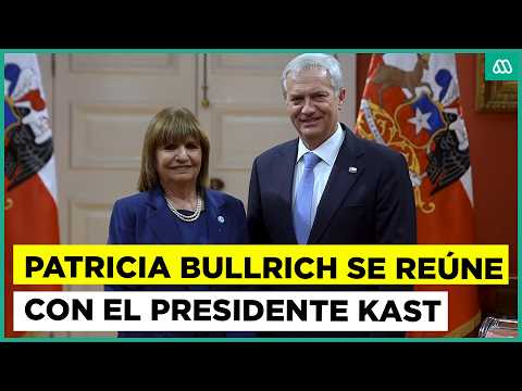 Ministra Patricia Bullrich visita Chile y se reúne con el presidente Kast