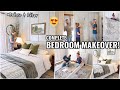 COMPLETE BEDROOM MAKEOVER!!😍 BEFORE &amp; AFTER GUEST BEDROOM MAKEOVER