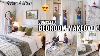 COMPLETE BEDROOM MAKEOVER? BEFORE & AFTER GUEST BEDROOM MAKEOVER