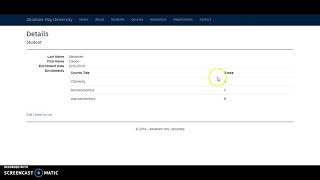 University Application MVC screenshot 3
