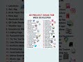 40 Project Ideas for Aspiring Web Developers