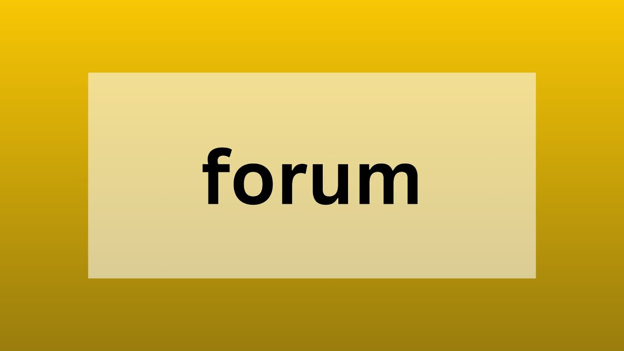 Forum -  Definition, Etymology and Its Role in Ancient Society