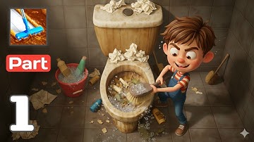 Home ASMR Makeover: Wash Games - Gameplay Walkthrough Part 1 - relaxing ASMR (IOS, Android)