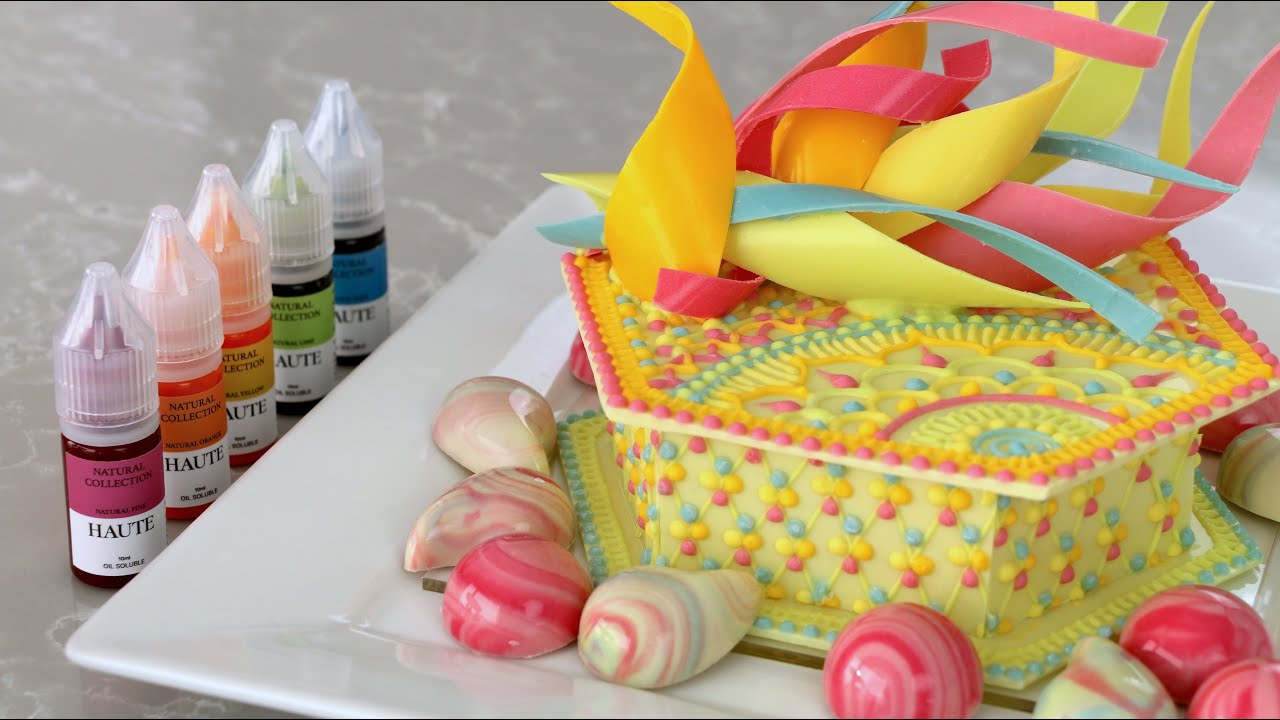 Natural Food Colors for Colored Chocolate | Rainbow Chocolate Box