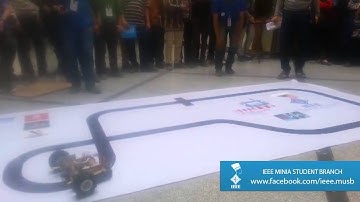 IEEE Minia SB : IGeek (Hakoona Matata) robot @line follower phase 1