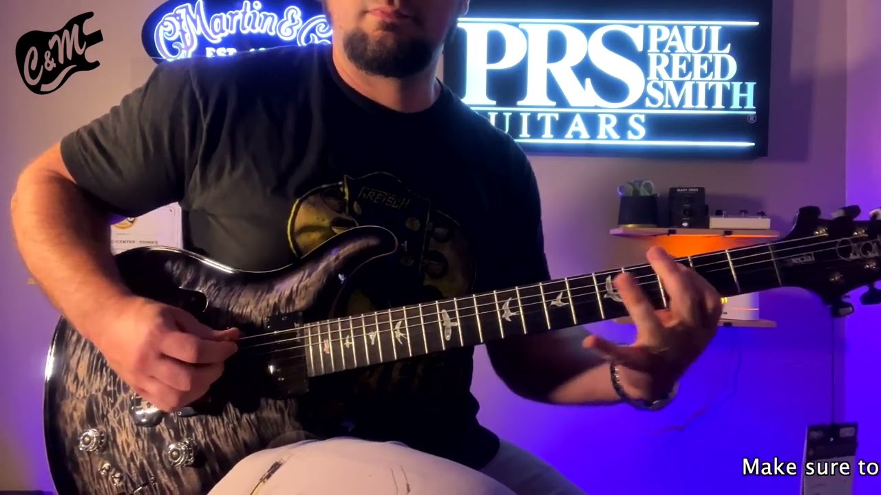 PRS 2025 Wood Library Special 22 Semi Hollow, Custom - Flame, Charcoal Burst DEMO!