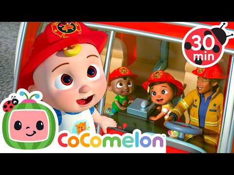 Fire Engine Song 🚒 30 MIN LOOP | Karaoke Nursery Rhymes & Kids Songs - CoComelon