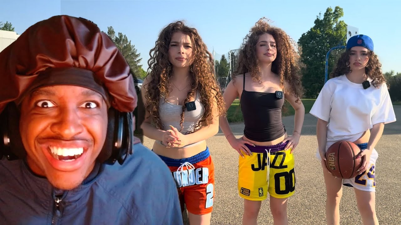 Обучение сестер Калогерас игре в баскетбол...