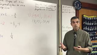 4-4 Algebra Parallel & Perpendicular Lines (Slope)
