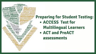 Preparing for Student Testing:ACCESS  Test for Multilingual LearnersACT and PreACT assessments