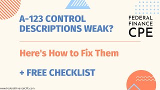 Why Internal Controls Fail A-123 Audits (& How to Fix Them)