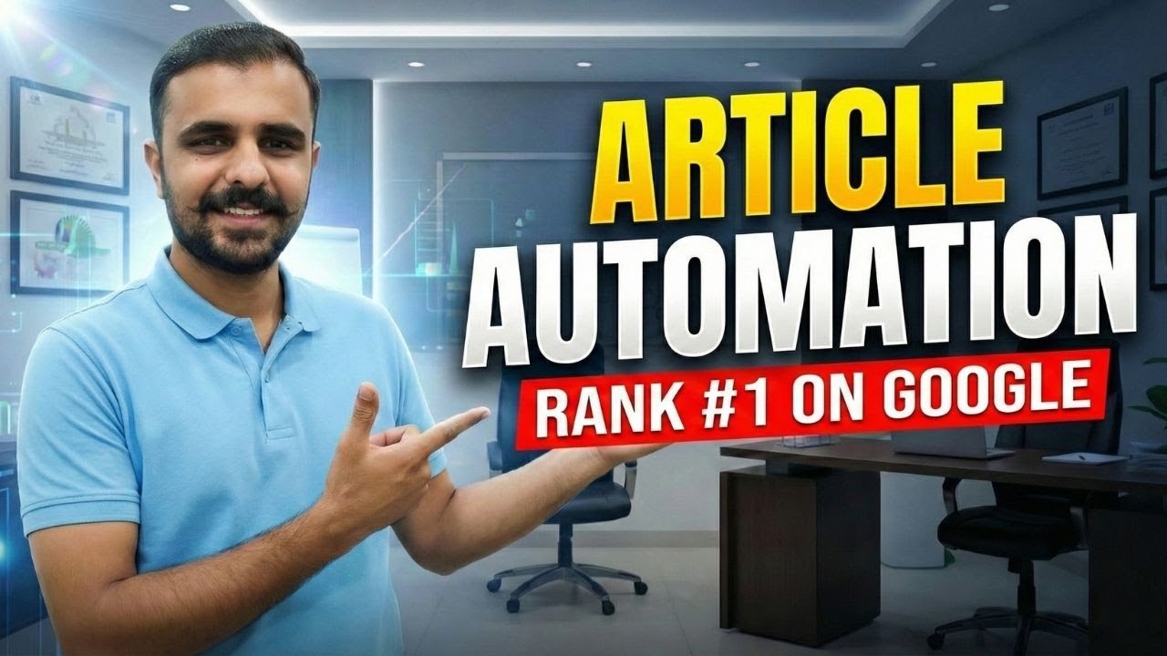Simple Steps to MASTER Article Writing Automation - YouTube