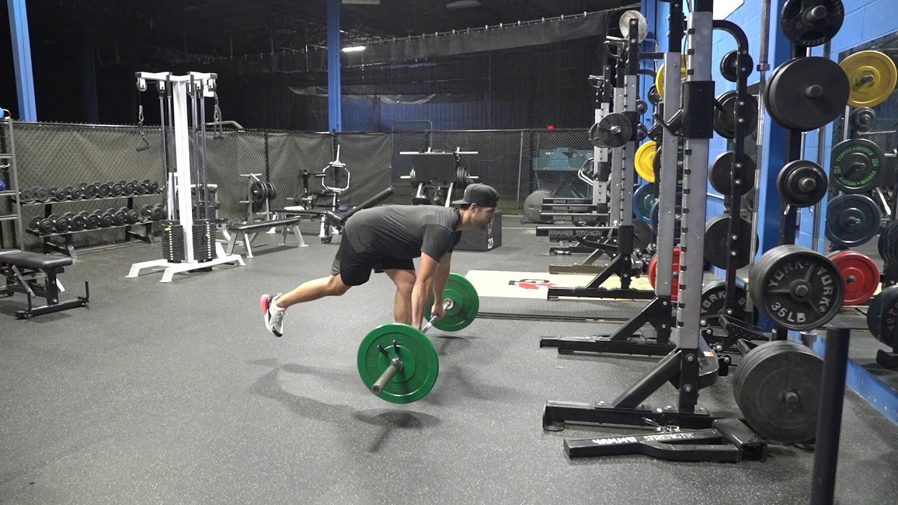 BB Single Leg RDL [Romanian Deadlift] - YouTube