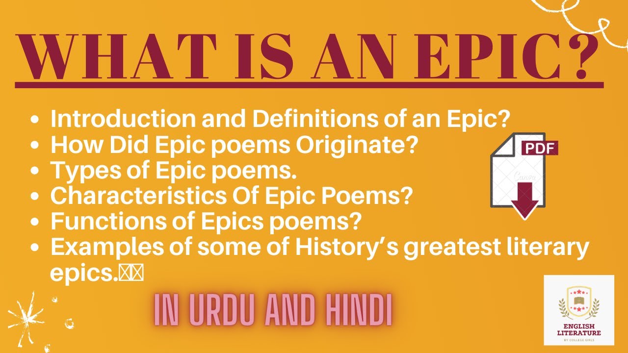 epic poem examples