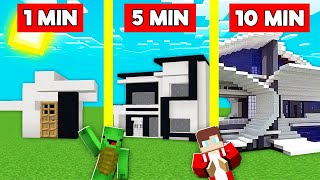 MODERN HOUSE Build Battle Challenge In Minecraft - NOOB VS PRO - Maizen Mizen Mazien Parody screenshot 3