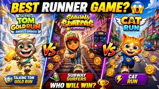 Talking Tom Gold Run 🐱 🆚 Subway Surfers 🏃‍♂️ 🆚 Cat Run 😱 | Best Runner Game? 🔥 screenshot 5