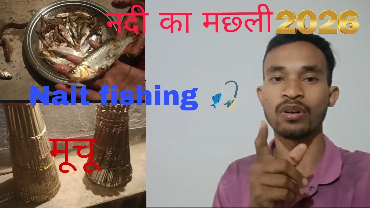 बसिया कोयल नदी का मछली #Nait fishing 🐠#                  