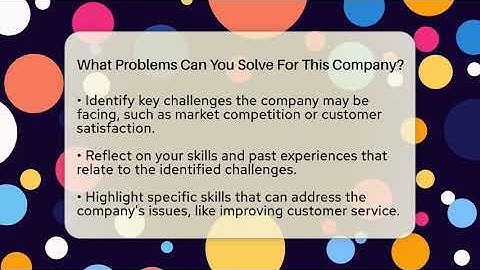 What Problems Can You Solve For This Company? - Job Success Network