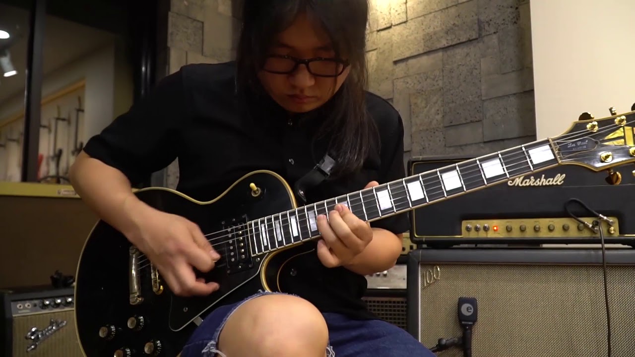 깁슨 커스텀 1974 , 마샬 JMP 1972 윌로우스 기타 방문 시연