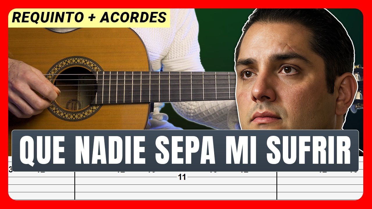 Cómo Tocar QUE NADIE SEPA MI SUFRIR - Julio Jaramillo | Tutorial de Guitarra