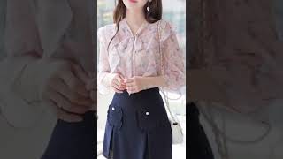 Stylish Shifon Blouse And Tops Ideas