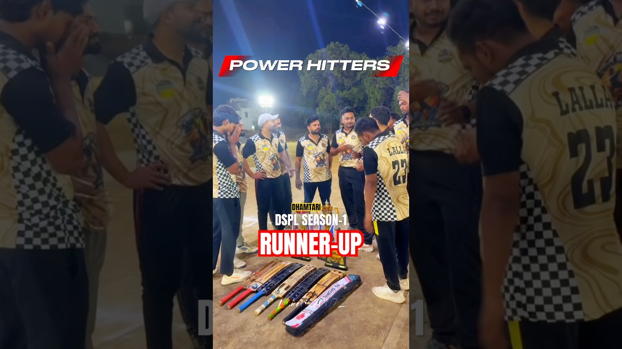 RUNNER-UP #dsplseason-1 🔥🎉 #ytshorts #cricketshorts #powerhitter #runnerupshorts #babachandrakar